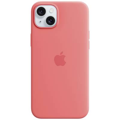 Apple Silicon Case MagSafe Backcover Apple iPhone 15 Plus Guave Inductieve lading, Stootbestendig-0