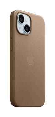 Apple Finewoven Case Backcover Apple iPhone 15 Taupe Inductieve lading, Stootbestendig