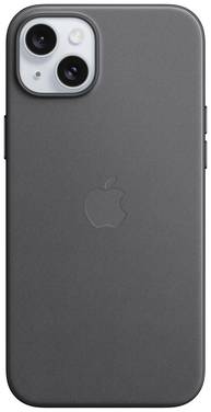 Apple Finewoven Case Backcover Apple iPhone 15 Zwart Inductieve lading, Stootbestendig