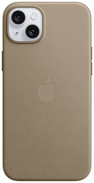 Apple Finewoven Case Backcover Apple iPhone 15 Plus Taupe Inductieve lading, Stootbestendig