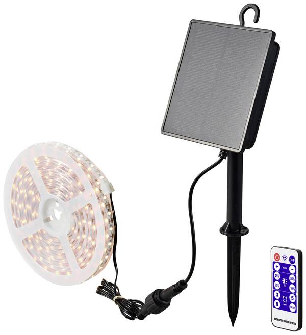 Sygonix SY-5947264  Lichtslang op zonne-energie    LED LED vast ingebouwd 1.8 W Transparant