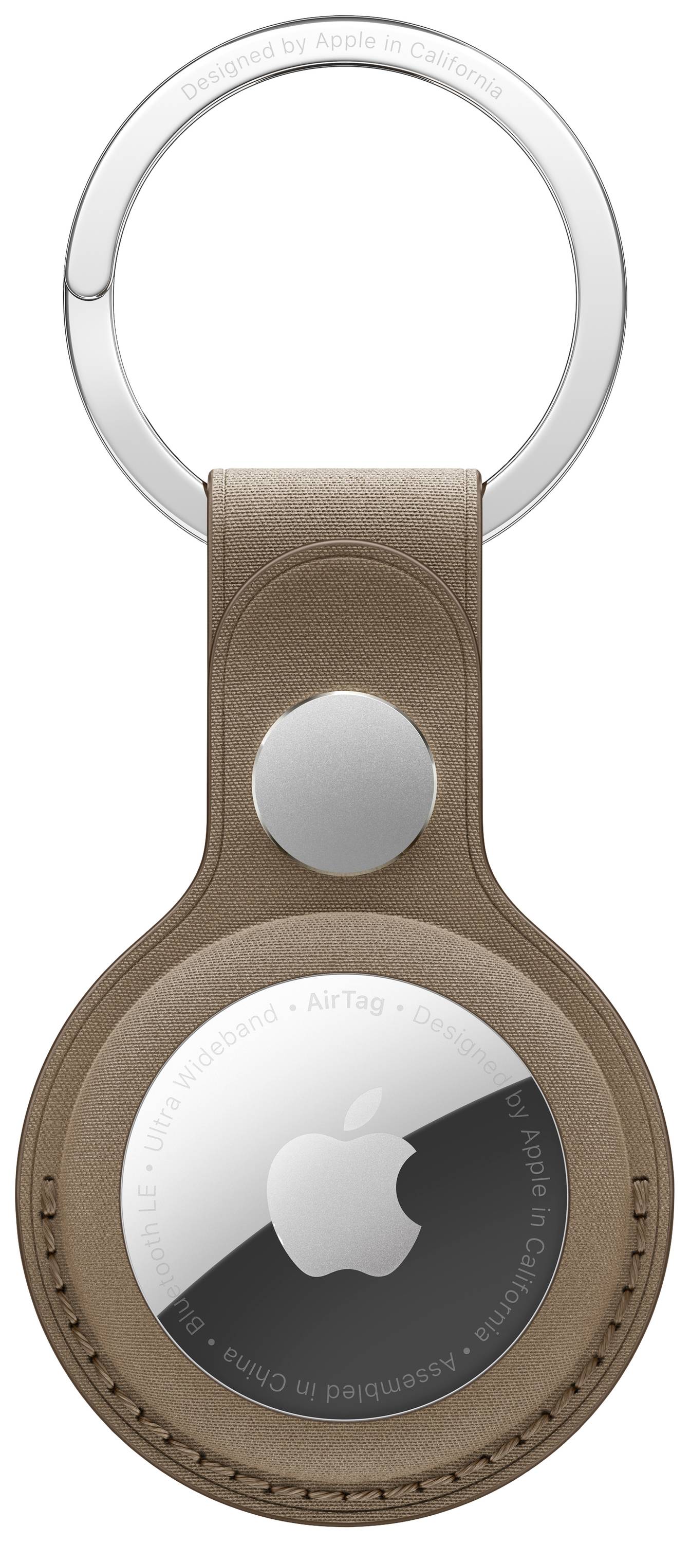 Apple Finewoven Key Ring AirTag sleutelhanger Apple AirTag Taupe-0