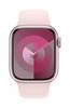 Apple Watch Series 9 GPS + Cellular 41 mm Aluminium kast Sport Band Light-roze S/M