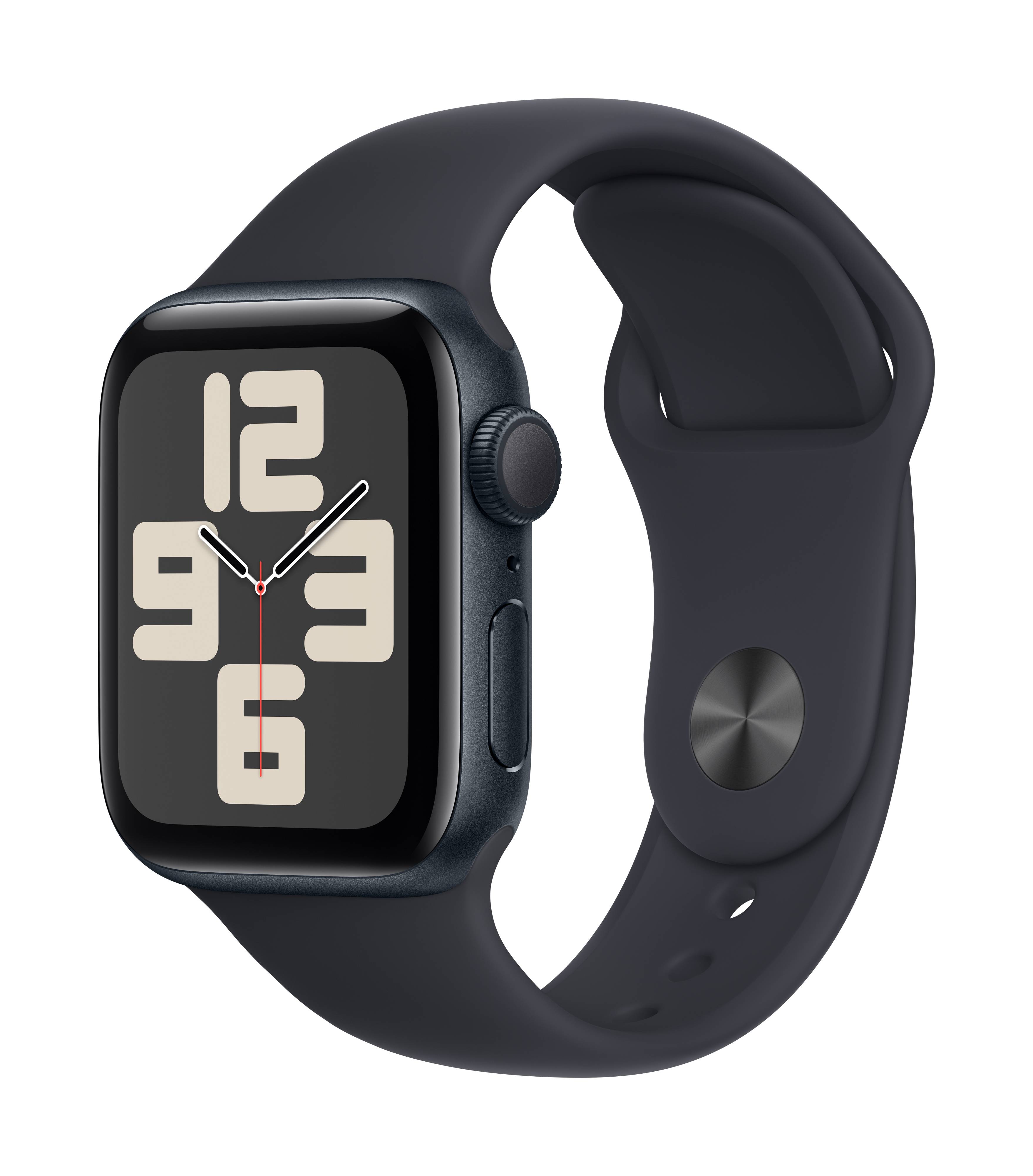 Apple Watch SE (2023) GPS 40 mm Aluminium kast Sport Band Midnight M/L-1