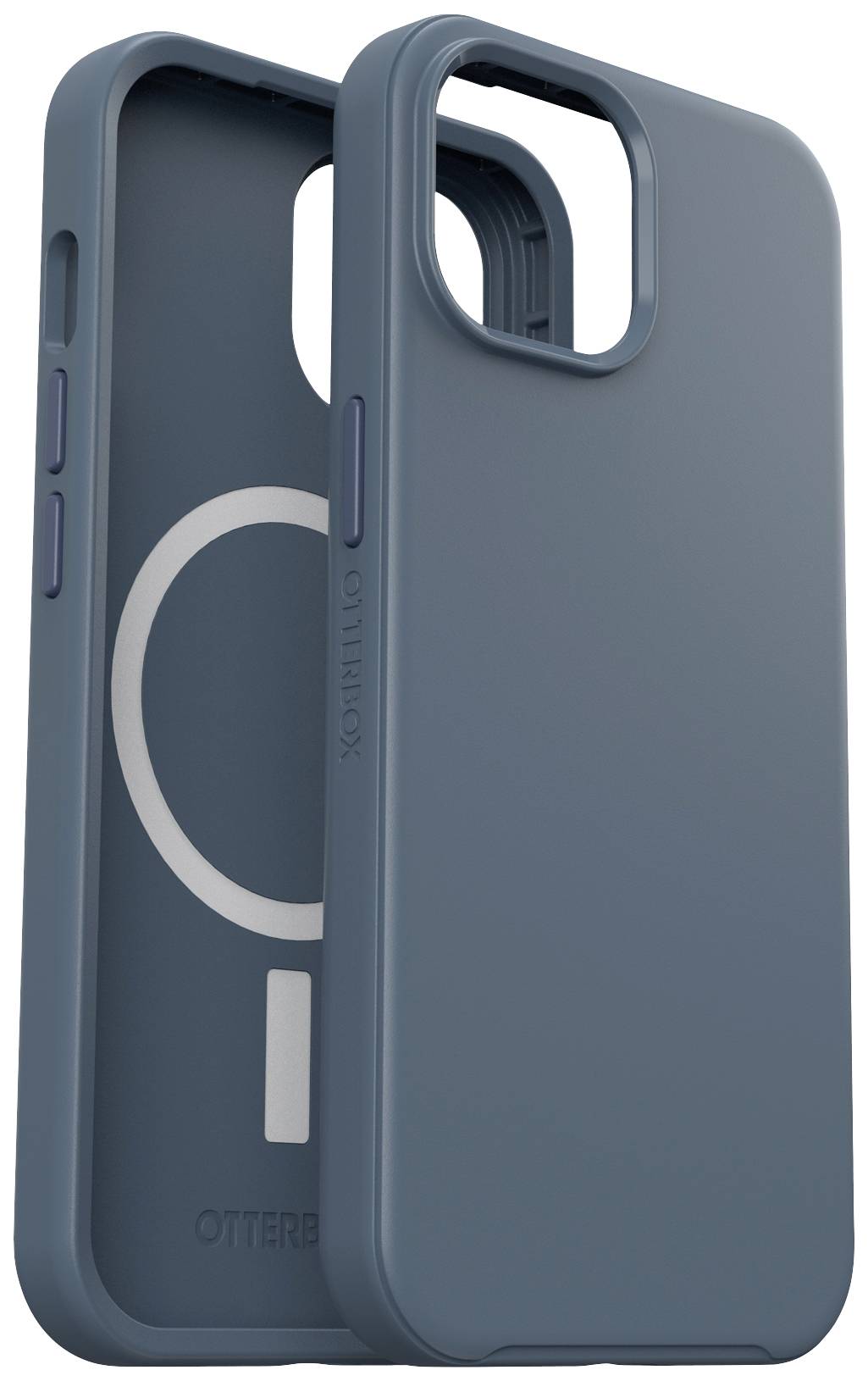 OtterBox Symmetry+ Case voor Apple iPhone 15 Smartphone - Blauw - Valbestendig - Plastic-3