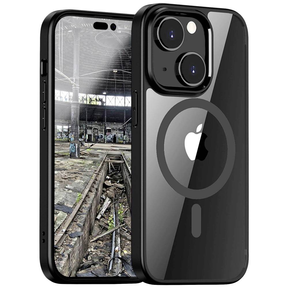 JT Berlin Pankow Hybrid MagSafe Backcover Apple iPhone 15 Zwart, Transparant