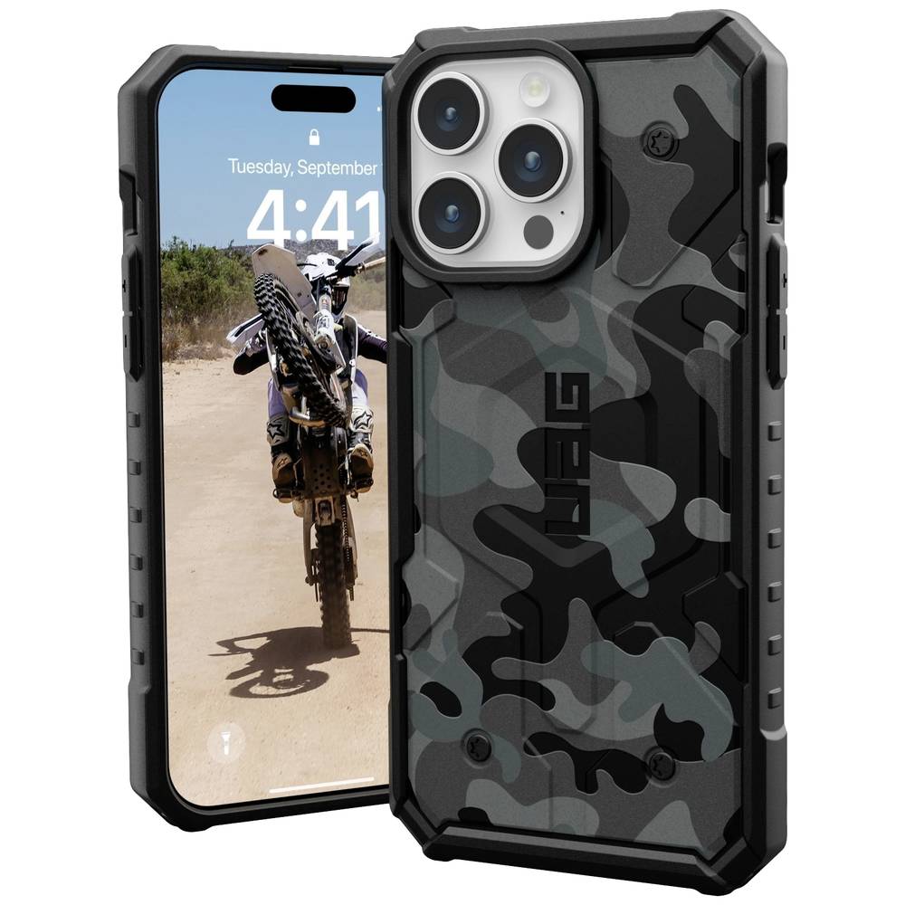 Urban Armor Gear Pathfinder SE MagSafe Backcover Apple iPhone 15 Pro Max Camouflage, Midnight