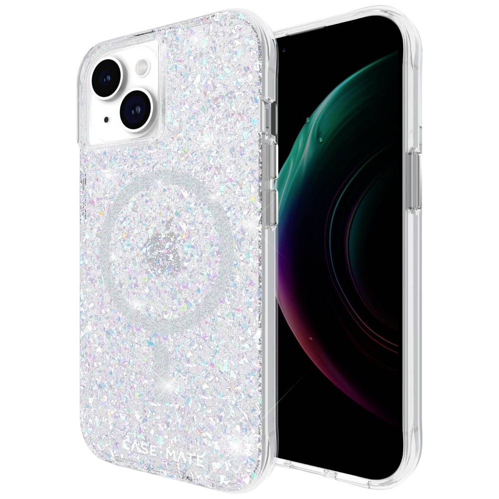 CASEMATE Twinkle MagSafe Case Backcover Apple iPhone 15, iPhone 14, iPhone 13 Stardust, Glittereffec