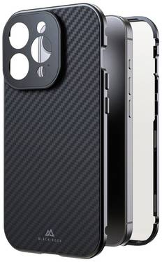 Black Rock 360° Glass Cover Apple iPhone 15 Pro Carbon Inductieve lading, Stootbestendig