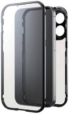 Black Rock 360° Glass Cover Apple iPhone 15 Pro Zwart Inductieve lading, Stootbestendig