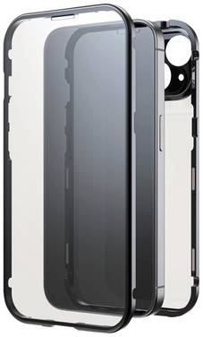 Black Rock 360° Glass Cover Apple iPhone 15 Zwart Inductieve lading, Stootbestendig
