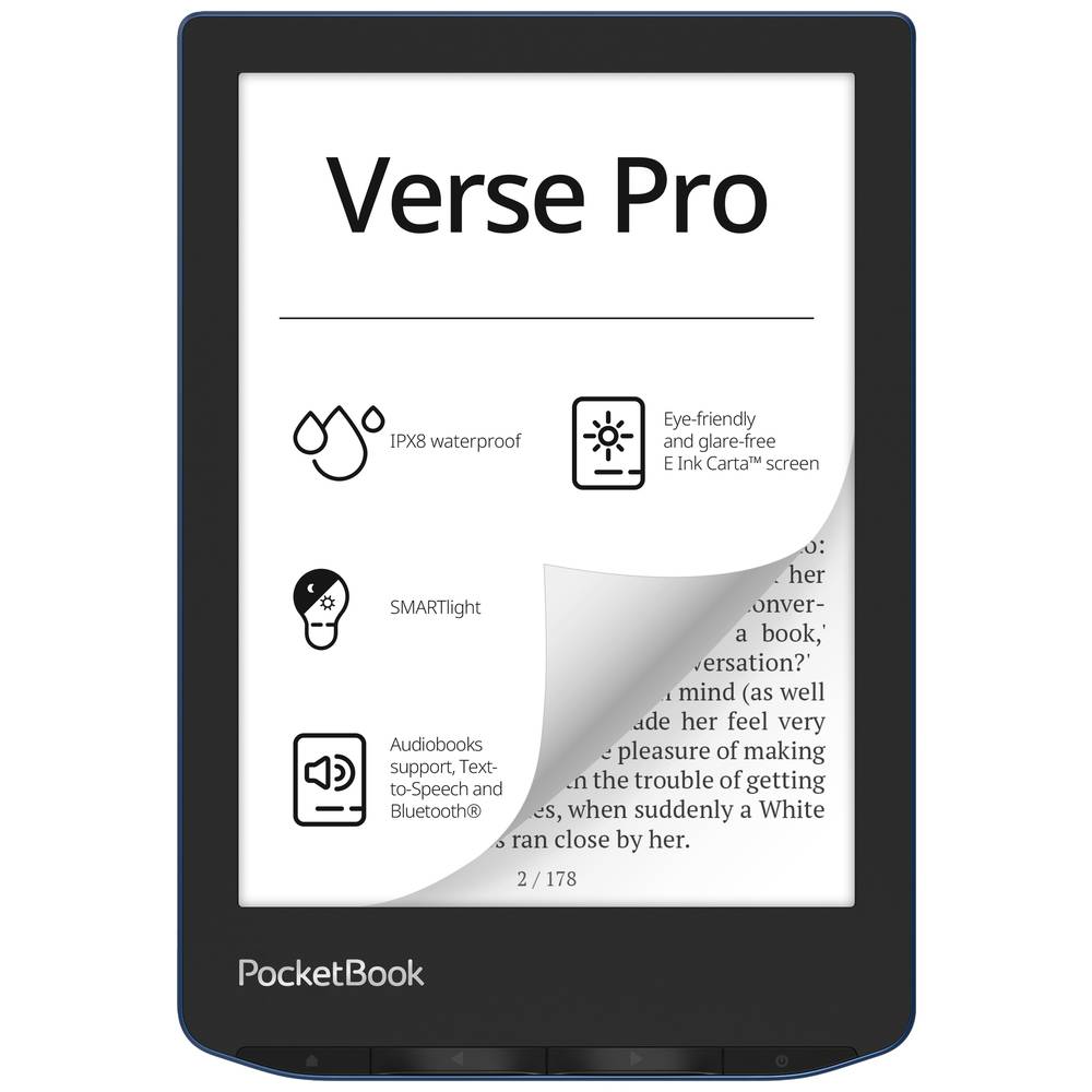 PocketBook Verse Pro eBook-reader 15.2 cm (6 inch) Blauw