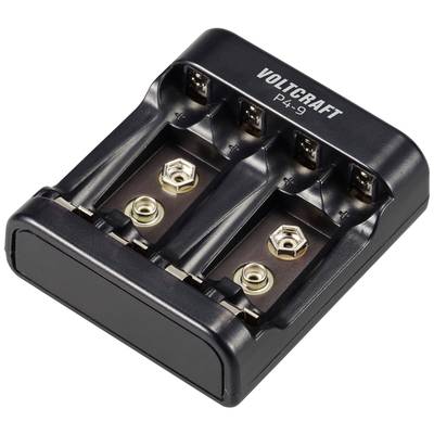Batterijlader, geschikt voor vier accu's.