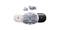True-Wireless-oordopjes 'Beats Studio Buds+' in transparante, witte en zwarte oplaadcase. Vooraanzicht toont de designs.