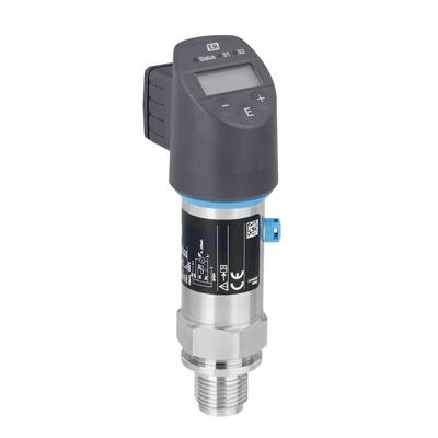 Een druksensor met digitaal display en bedieningsknoppen. Geschikt voor industriële toepassingen voor het bewaken van drukwaarden.