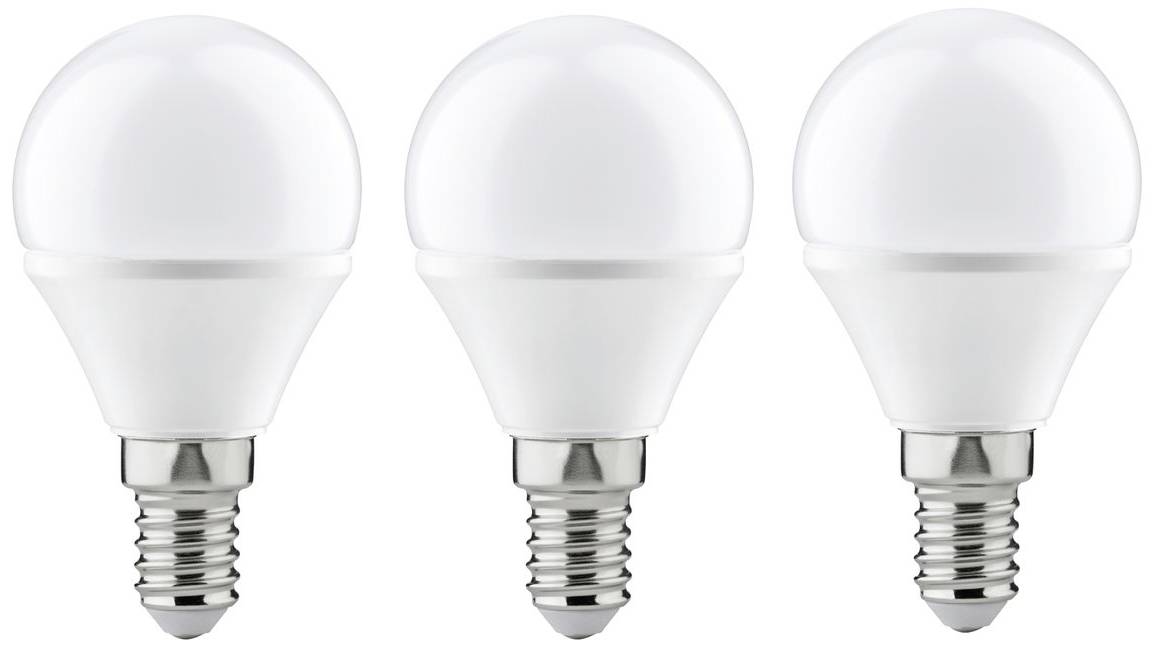 Paulmann 28427 LED-lamp Energielabel G (A - G) E14 Kogel 3.5 W Warmwit (Ø x h) 45 mm x 80 mm 3 stuk(s)