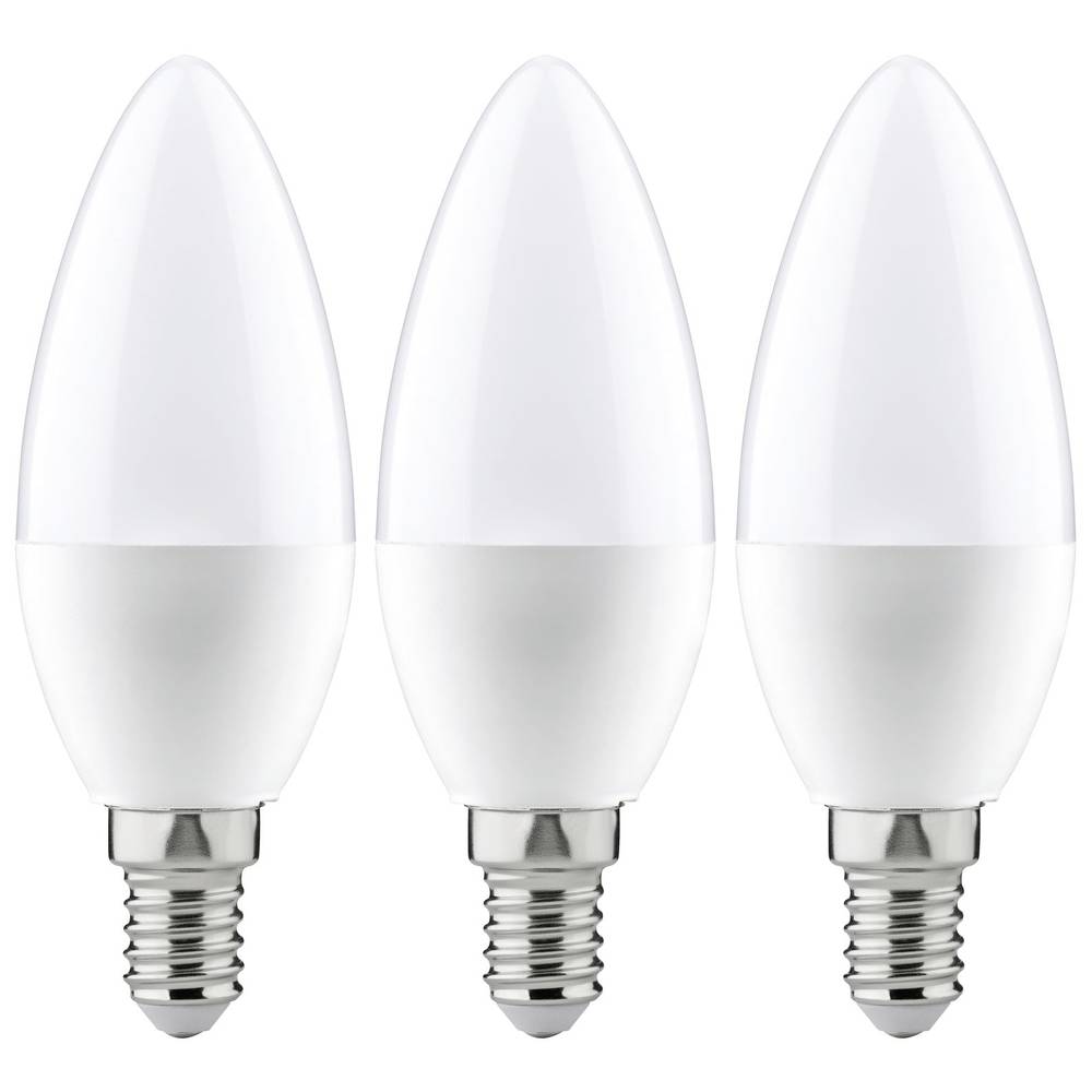 Paulmann 28538 LED-lamp Energielabel F (A - G) E14 5.5 W Warmwit (Ø x h) 35 mm x 100 mm 3 stuk(s)