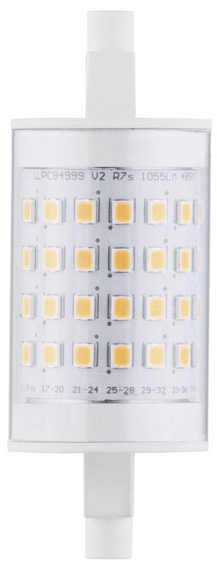 LED-lamp met een rechthoekig, cilindrisch behuizing en meerdere LED-chips die gelijkmatig zijn verdeeld. Hij is geschikt voor heldere verlichting.