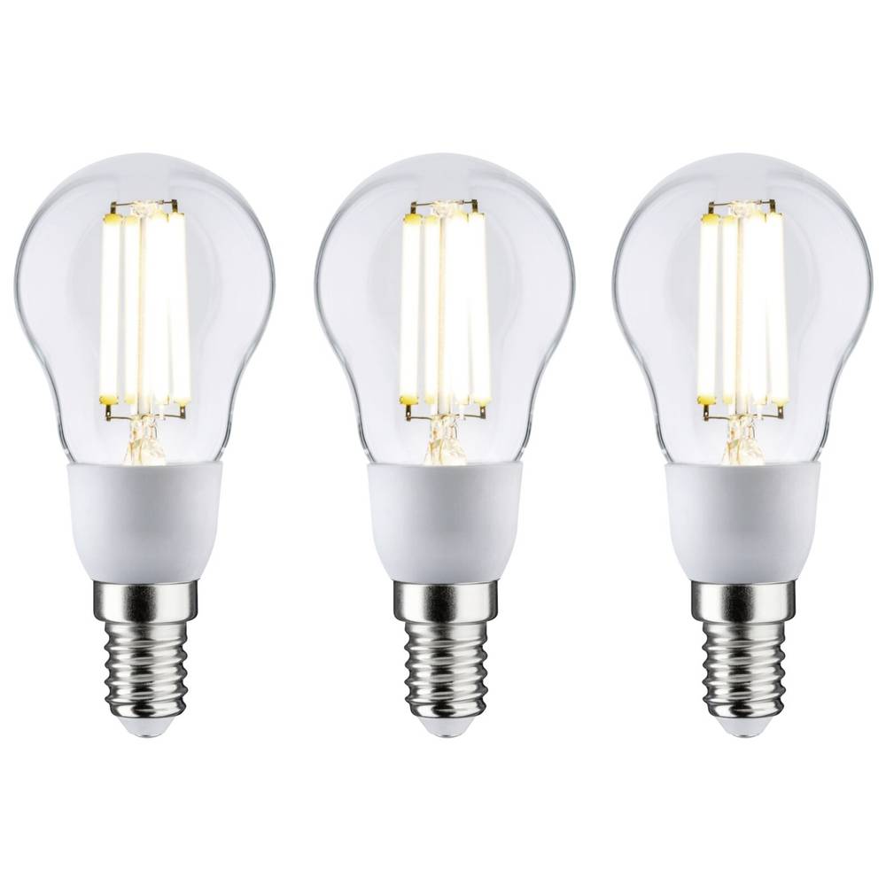 Paulmann 29134 LED-lamp Energielabel A (A - G) E14 2.5 W Warmwit (Ø x h) 45 mm x 100 mm 3 stuk(s)