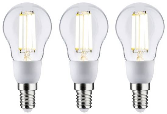 Paulmann 29134 LED-lamp Energielabel A (A - G) E14  2.5 W Warmwit (Ø x h) 45 mm x 100 mm  3 stuk(s)