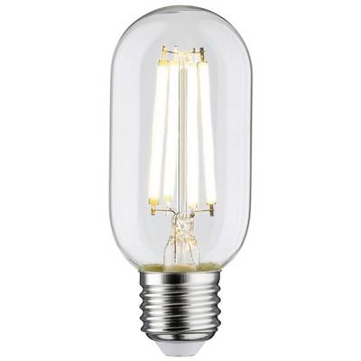 Gloeilamp met zichtbare LED-filamenten en schroeffitting.