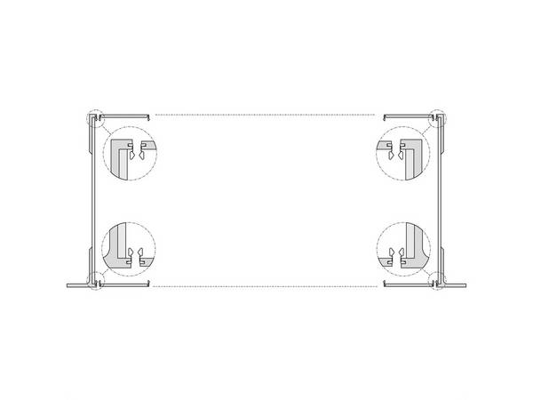nVent SCHROFF 24560197 19" modulesteunen 3 RVS 4 stuk(s)