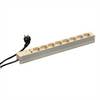 nVent SCHROFF 60110210 19 inch Stekkerdoos voor patchkast 1 HE Geaarde contactdoos Overspanningsbescherming Grijs