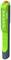 Groene handlamp met zwarte handgreep en zes gele LED's. Bovenaan bevindt zich een rode knop.