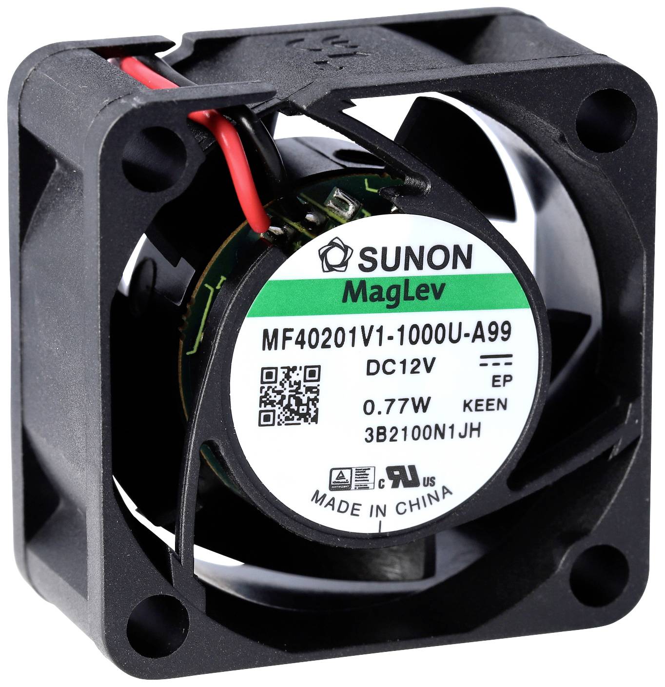 Sunon EE40100S2-1000U-999 Axiaalventilator 12 V/DC 15.11 m³/h (l x b x h) 20 x 40 x 40 mm
