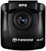 Transcend DrivePro™ 250 Dashcam Kijkhoek horizontaal (max.): 140 ° 12 V, 24 V GPS met radarherkenning, Time-lapse, G-sensor, WDR, Botswaarschuwing, Display, Accu, WiFi