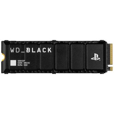 Een WD Black SN850P Game Drive NVMe SSD met PlayStation-logo, geschikt voor gebruik in consoles voor snelle gegevensoverdracht.