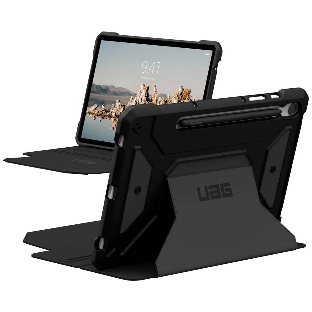 UAG Metropolis Bookcase Samsung Galaxy Tab S9 tablethoes - Black