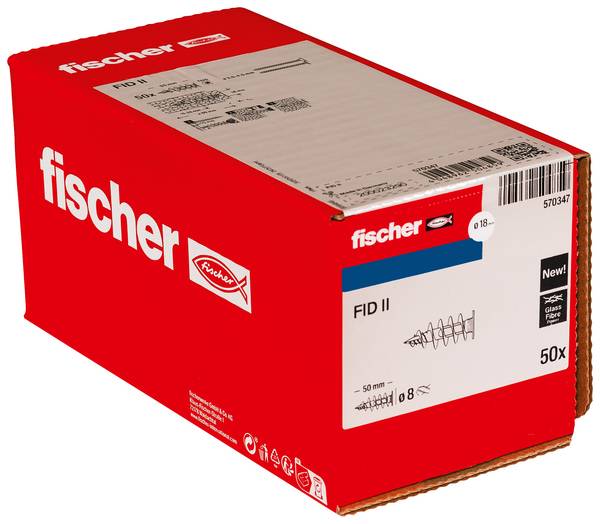 Fischer 570347 FID II Isolatiemateriaal deuvel 50 mm  50 stuk(s)
