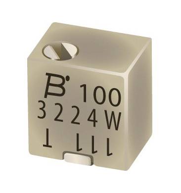 Bourns 3224X-1-103E Cermet-trimmer Afgedicht Lineair 0.25 W 10 kΩ 4320 ° 4320 ° 1 stuk(s) Piece