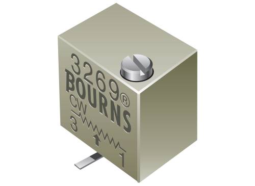 Bourns 3269W-1-502LF Cermet-trimmer Lineair 0.25 W 5 kΩ 4320 ° 4320 ° 1 stuk(s) Tape