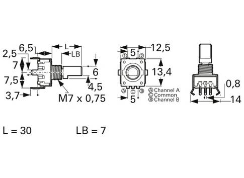Bourns PEC11R-4230F-S0024 Roterende encoder Incrementeel     1 stuk(s)