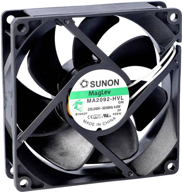 Sunon CF2082HVL-1000U-999 Axiaalventilator 230 V/AC 67.94 m³/h (l x b x h) 25 x 80 x 80 mm