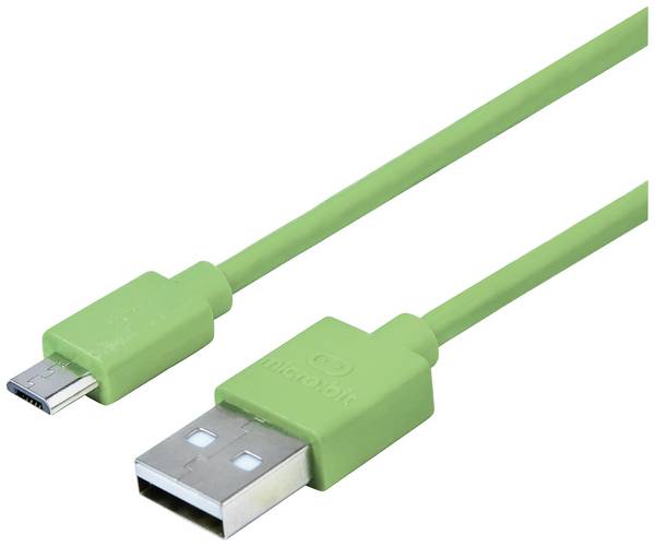 BBC micro:bit MEFUSBG30AV1 Data- en stroomkabel BBC micro:bit [1x USB-A 2.0 stekker - 1x Micro-USB 2.0 B stekker] 0.30 m Groen