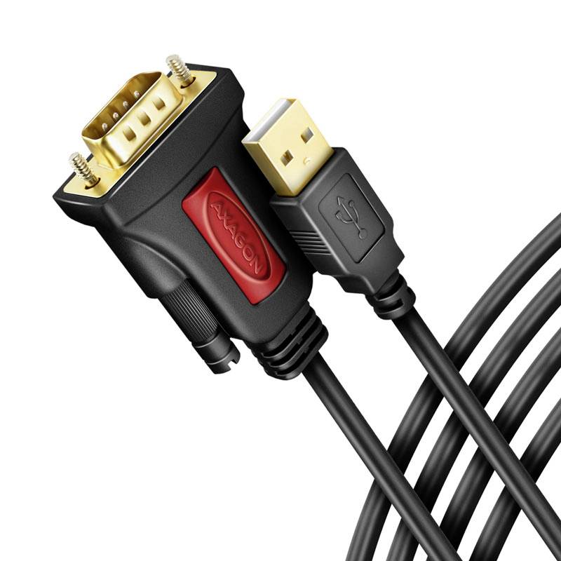 Twee kabels met verschillende aansluitingen, links een VGA-stekker en rechts een USB-stekker, beide zwart met gouden contactpunten.