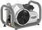 Draagbare compressor in grijs frame met grote ventilator en zwarte motor. Gelabeld als 'Nardi Compressori Atlantic'.