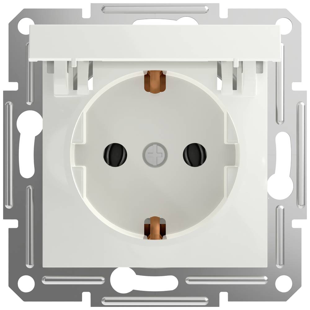 Schneider Electric Stopcontact met klapdeksel Asfora Wit (RAL 9003) EPH3170121D