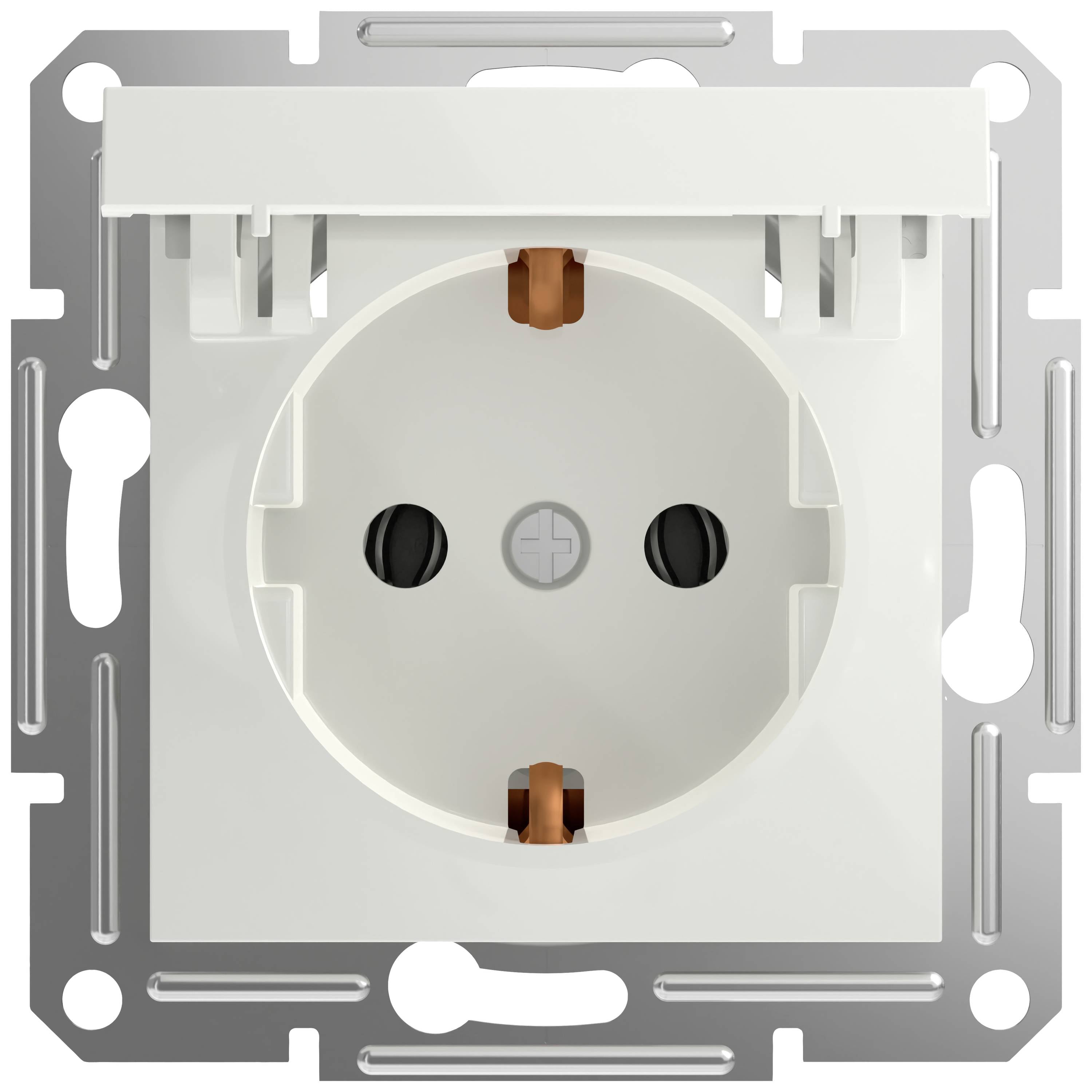 Schneider Electric EPH3170121D Wandontactdoos met klapdeksel Asfora Wit (RAL 9003) 1 stuk(s)