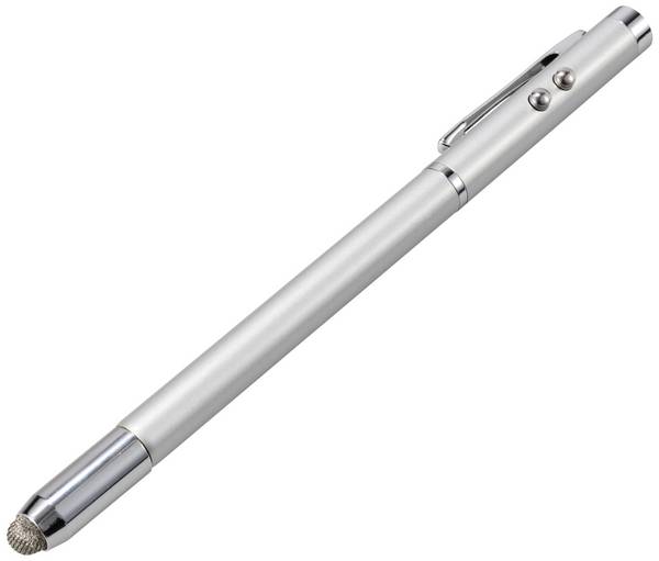 Renkforce Laserpointer, stylus, balpen, LED-zaklamp, aanwijsstok Laserkleur: Rood
