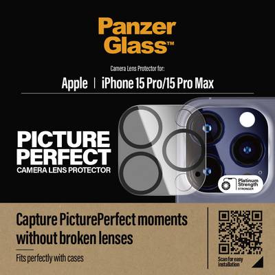 PanzerGlass Camera Protector. Merkcompatibiliteit: Apple, Compatibiliteit: Apple - iPhone 15 Pro Max, Apple - iPhone 15-0