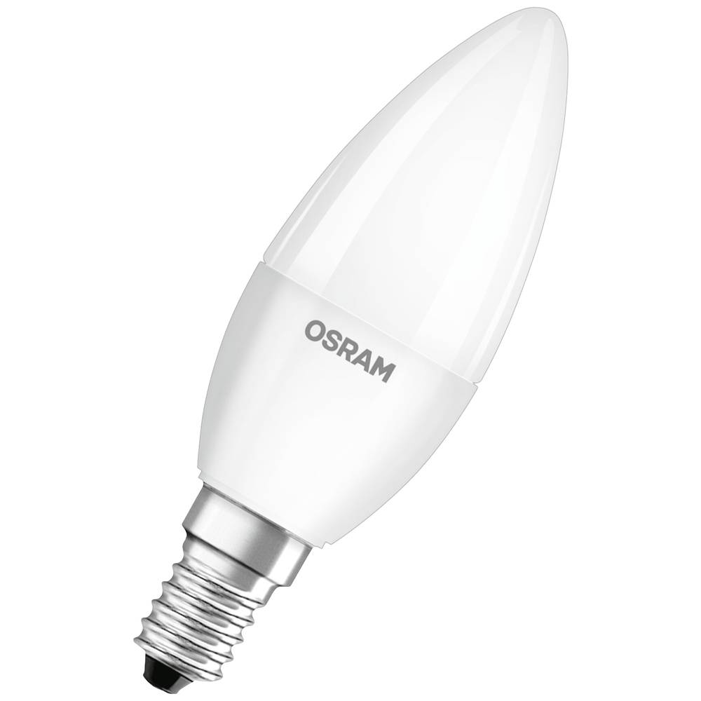 OSRAM 4058075831940 LED-lamp Energielabel G (A - G) E14 Kaars 3.3 W = 25 W Neutraalwit (Ø x l) 37 mm x 96 mm 1 stuk(s)