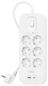 Conrad Belkin SRB002vf2M Stekkerdoos Wit CEE-stekker 1 stuk(s) aanbieding