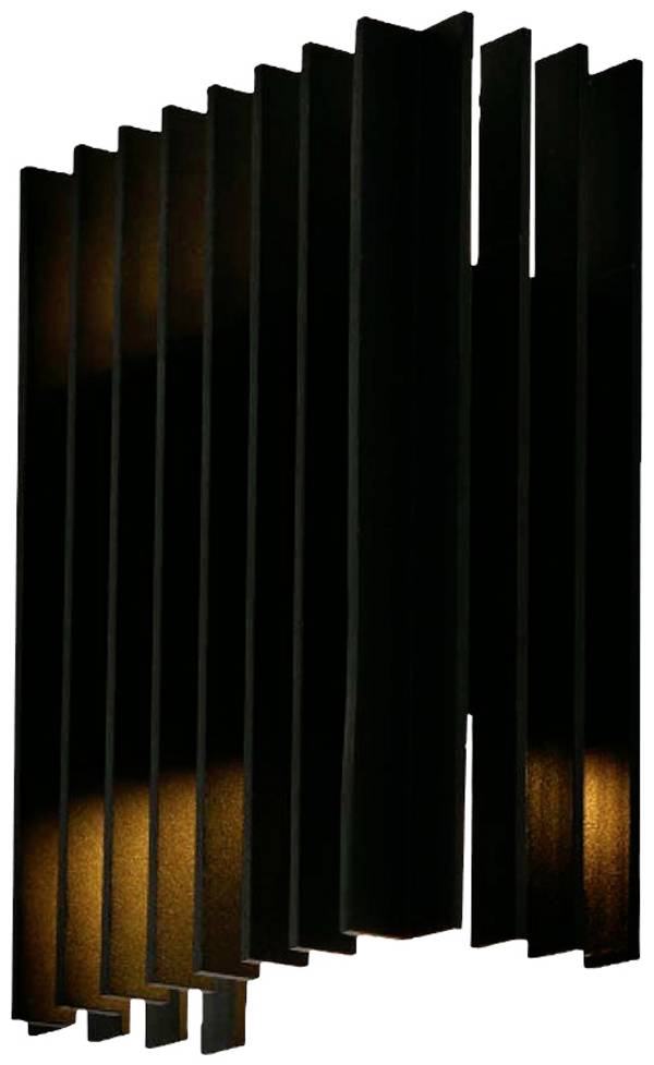 V-TAC VT-1189-B 10559 LED-buitenlamp (wand) Energielabel: F (A - G) LED E27 12 W Zwart