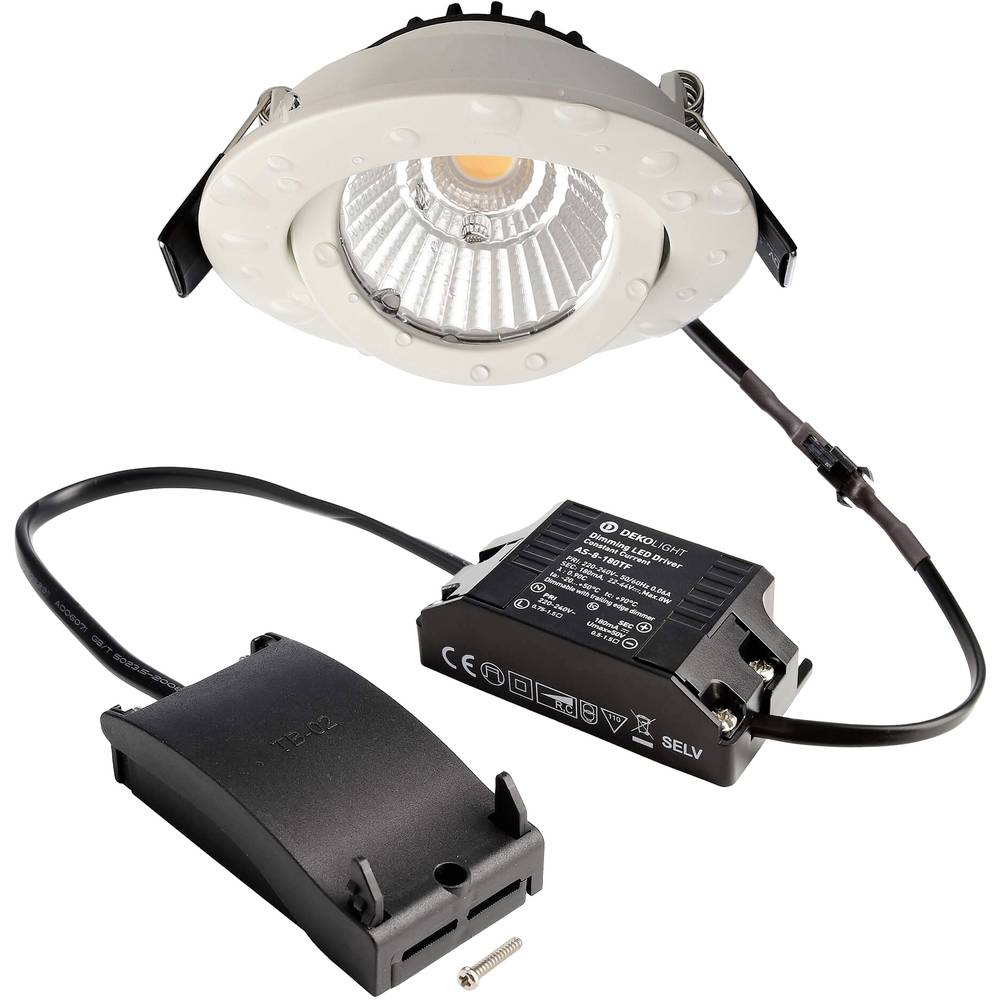 Deko Light 565388 Dione IP LED-inbouwlamp Energielabel: E (A - G) LED LED vast ingebouwd 8.5 W Wit