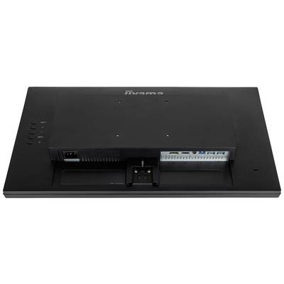 De achterkant van de monitor toont aansluitingen zoals HDMI, DisplayPort en USB, evenals de stroomvoorziening.