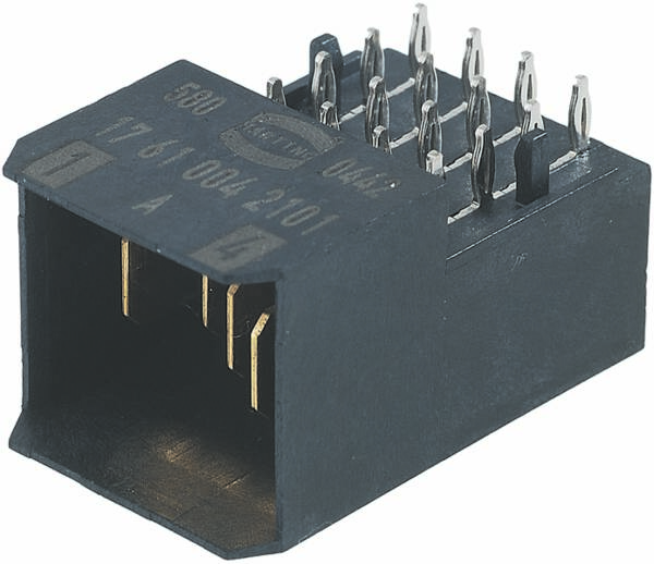 HARTING 17610042104 Male connector  Aantal rijen 1 1 stuk(s)